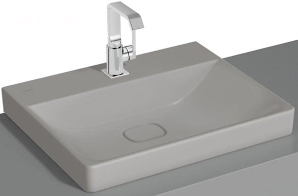 Vitra 7526B076-0937 Metropole Çanak lavabo, 60cm Mat Taş Gri